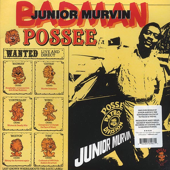 Jr. Murvin - Bad Man Possee (LP) - PureSound Records