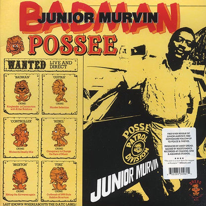 Jr. Murvin - Bad Man Possee (LP) - PureSound Records