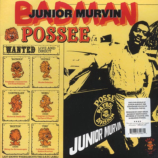 Jr. Murvin - Bad Man Possee (LP) - PureSound Records