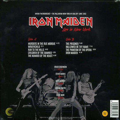 Iron Maiden - Live In New York: The Palladium New York, June 29th 1982 (LP)