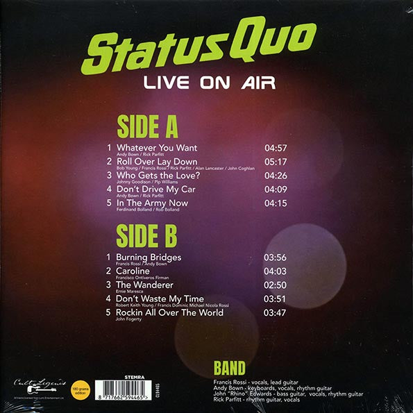 Status Quo - Live On Air (LP)