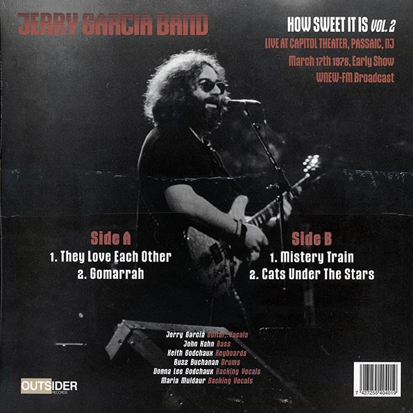 The Jerry Garcia Band - How Sweet It Is Volume 2: Live At Capitol Theater 1978 (LP)