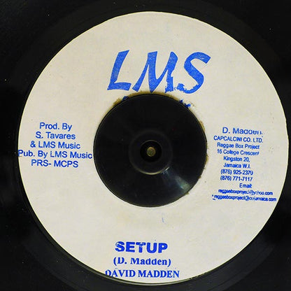 David Madden - Set U Self  /  David Madden - Setup (7")