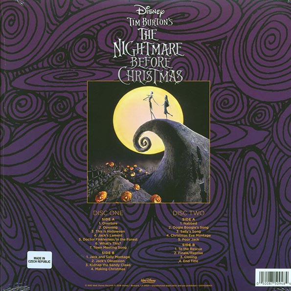 Danny Elfman - Tim Burton's The Nightmare Before Christmas (Original Motion Picture Soundtrack) (ltd. ed.) (ltd. ed.) (2xLP) (LP) - PureSound Records