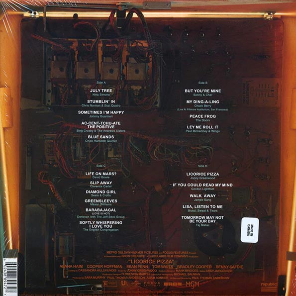 David Bowie, Nina Simone, Taj Mahal, The Doors, Chuck Berry, Sonny & Cher, Etc. - Licorice Pizza: Original Motion Picture Soundtrack (LP) - PureSound Records