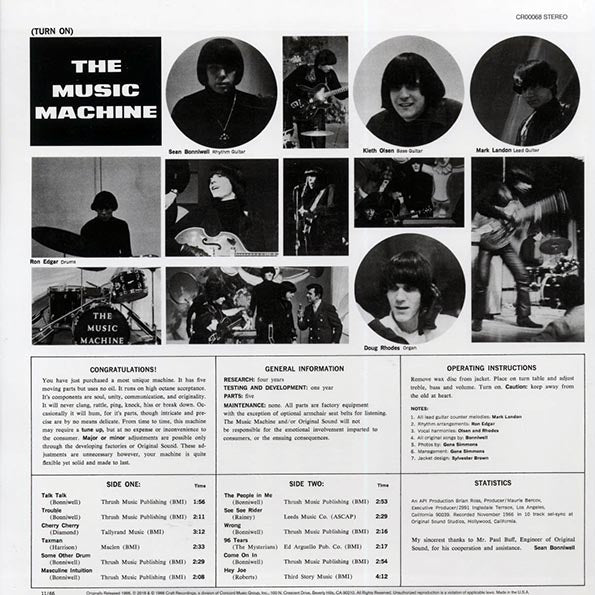 The Music Machine - Turn On The Music Machine (stereo) (LP)