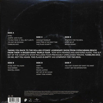The Rolling Stones - A Bigger Bang: Live On Copacabana Beach (ltd. ed.) (3xLP) (LP)