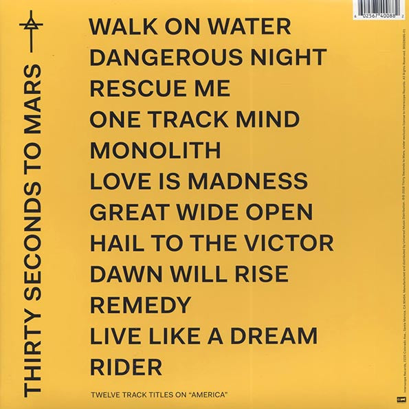 Thirty Seconds To Mars - America (2018 PRESS) (180g) (LP)