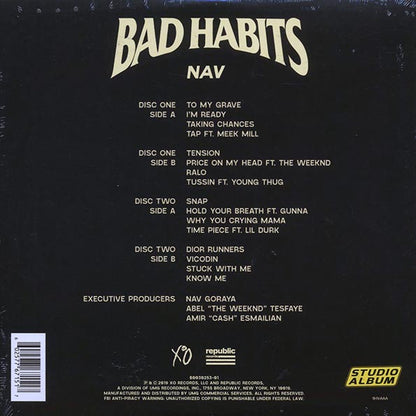 NAV - Bad Habits (LP) - PureSound Records