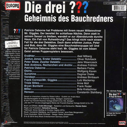 Andre Marx - Die Drei 196: Geheimnis Des Bauchredners (LP) - PureSound Records