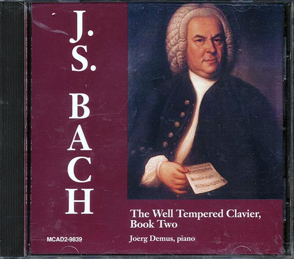 Johann Sebastian Bach, Joerg Demus - The Well Tempered Clavier, Book Two (CD)