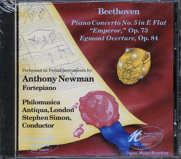 Beethoven, Anthony Newman - Piano Concerto No. 5 In E Flat, Emperor, Op. 72, Egmont Overature, Op. 84 (CD)