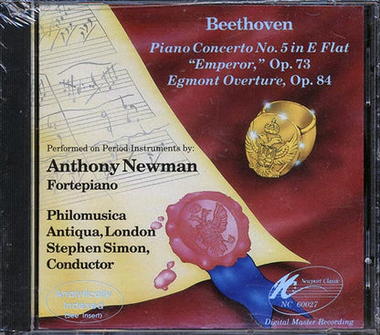Beethoven, Anthony Newman - Piano Concerto No. 5 In E Flat, Emperor, Op. 72, Egmont Overature, Op. 84 (CD)