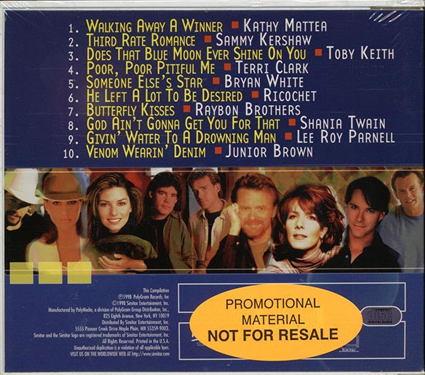 Toby Keith, Shania Twain, Kathy Matter, Sammy Kershaw, Etc. - This Is Country '99 (CD)