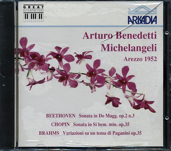 Arturo Benedetti, Michelangeli, Beethoven, Chopin, Brahms - Arezzo 1952 (CD)