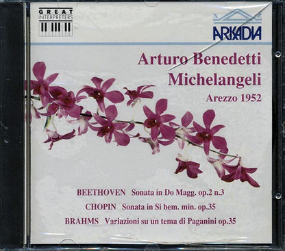 Arturo Benedetti, Michelangeli, Beethoven, Chopin, Brahms - Arezzo 1952 (CD)