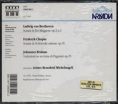 Arturo Benedetti, Michelangeli, Beethoven, Chopin, Brahms - Arezzo 1952 (CD)