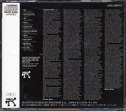 Oscar Peterson, Count Bassie - Satch & Josh (CD)