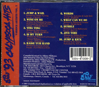 Baron, Iwer George, Kitchener, Etc. - '93 Calypso Hits (CD)