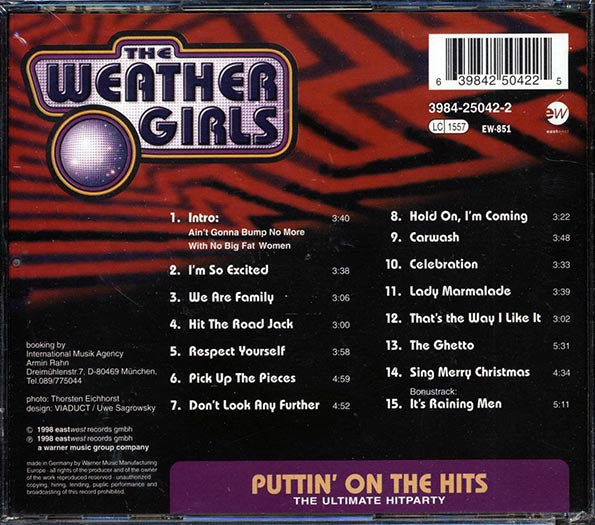 The Weather Girls - Puttin' On The Hits: The Ultimate Hitparty (CD)