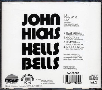 John Hicks - Hells Bells (CD)