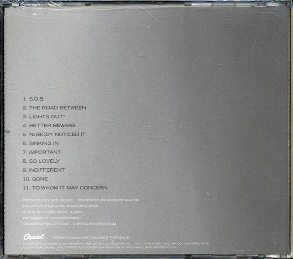 Lisa Marie Presley - To Whom It May Concern (CD)