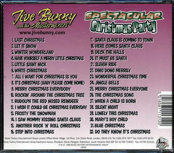 Jive Bunny & The Mastermixers - Spectacular Christmas Party: 32 Songs Produced In The Classic Phil Spector Style (CD)