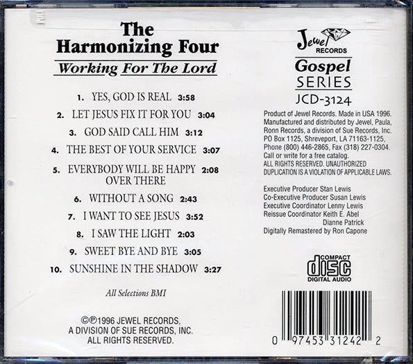 The Harmonizing Four - Working For The Lord (CD)