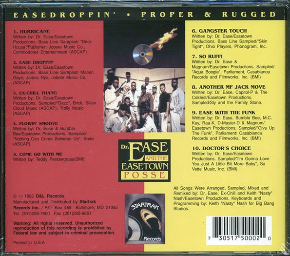 Dr. Ease & The Easetown Posse - Easedroppin': Proper & Rugged (CD)