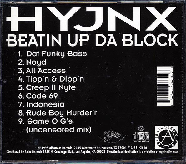 Hyjnx - Beatin Up Da Block (CD)