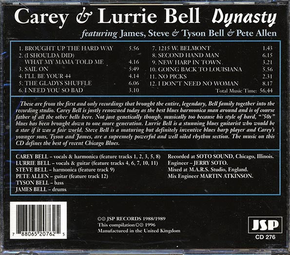 Carey & Lurrie Bell - Dynasty (CD)