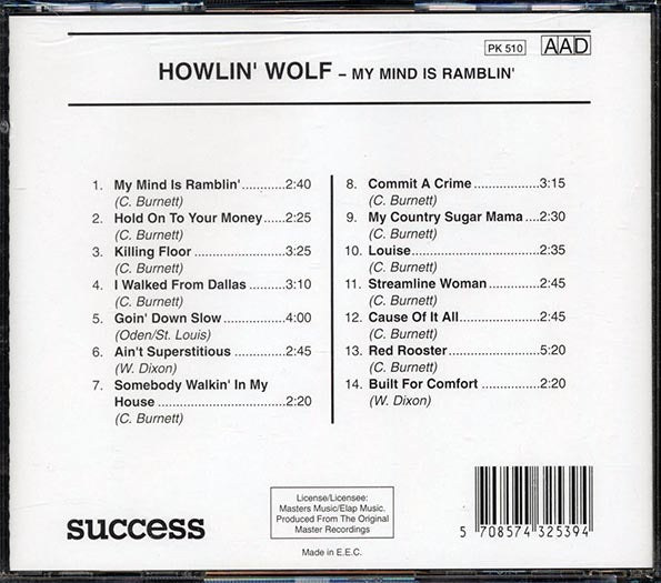 Howlin' Wolf - My Mind Is Ramblin' (CD)