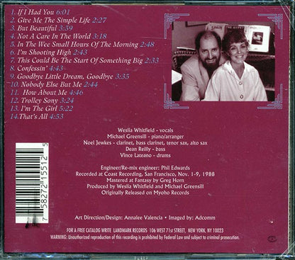 Weslia Whitfield - Nobody Else But Me (CD)