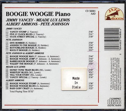 Jimmy Yancey, Meade Lux Lewis, Albert Ammons, Pete Johnson - Boogie Woogie Piano (CD)