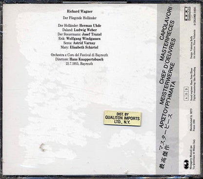 Richard Wagner, Uhde, Varnay, Weber, Hans Knappertsbusch - Der Fliegende Hollander (28 tracks) (CD)