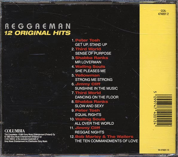 Peter Tosh, Third World, Wailing Souls, Bob Marley, Yellowman - Reggaeman: 12 Original Hits (CD)