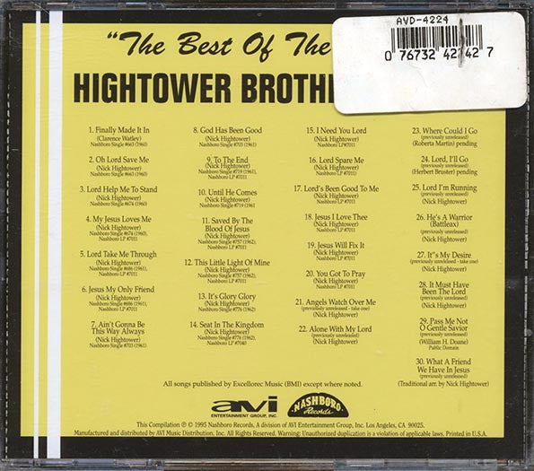 The Hightower Brothers - The Best Of The Hightower Brothers (CD)