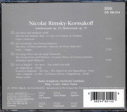 Nicolai Rimsky-Korssakoff, Radio Symphony Orchestra Ljubjlana, Anton Nanut - Scheherazade Aus Tausend Und Eine Nacht (CD)