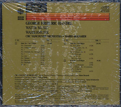 Georg Friedrich Handel, Mario Bernardi, CBC Vancouver Orchestra - Water Music (CD)