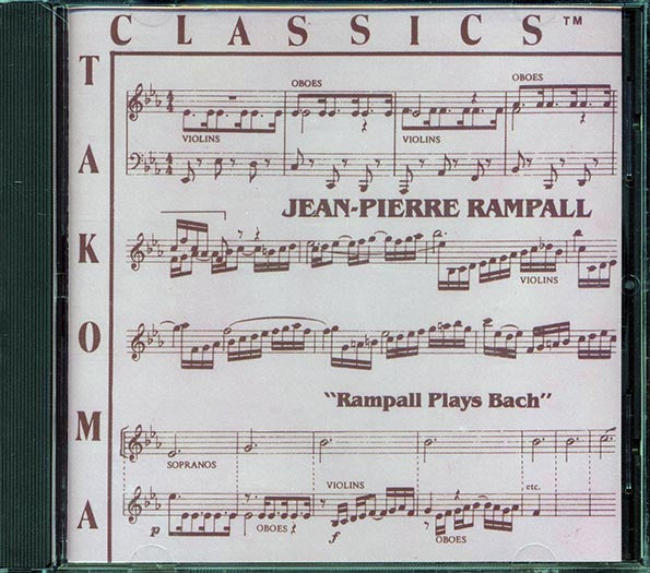 Jean-Pierre Rampall - Rampall Plays Bach (CD)