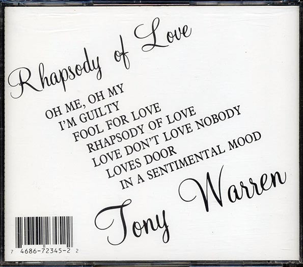 Tony Warren - Rhapsody Of Love (CD)