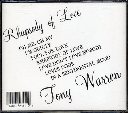 Tony Warren - Rhapsody Of Love (CD)