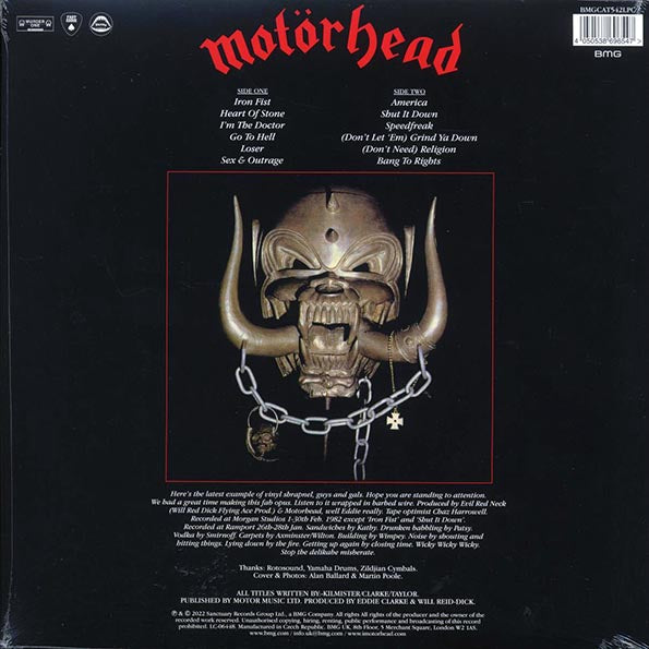Motorhead - Iron Fist (40th Anniv. Ed.) (ltd. ed.) (180g) (LP) - PureSound Records