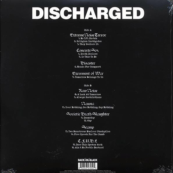 Extreme Noise Terror, Raw Noise, Etc. - Discharged (ltd. ed.) (LP) - PureSound Records