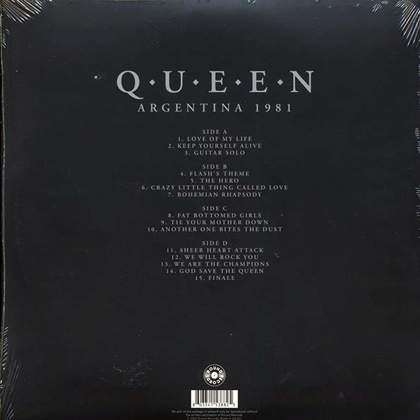 Queen - Argentina 1981 Volume 2: The Complete Buenos Aires Broadcast (LP) - PureSound Records