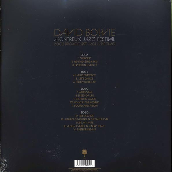 David Bowie - Montreux Jazz Festival Volume 2: 2002 Broadcast (LP) - PureSound Records