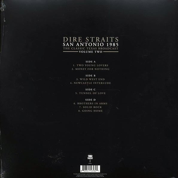 Dire Straits - San Antonio 1985 Volume 2: The Classic Texas Broadcast (LP) - PureSound Records