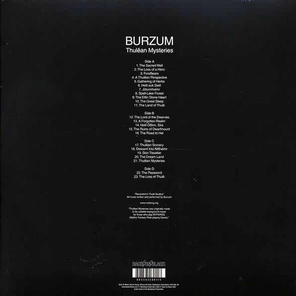 Burzum - Thulean Mysteries (ltd. ed.) (2xLP) (LP) - PureSound Records
