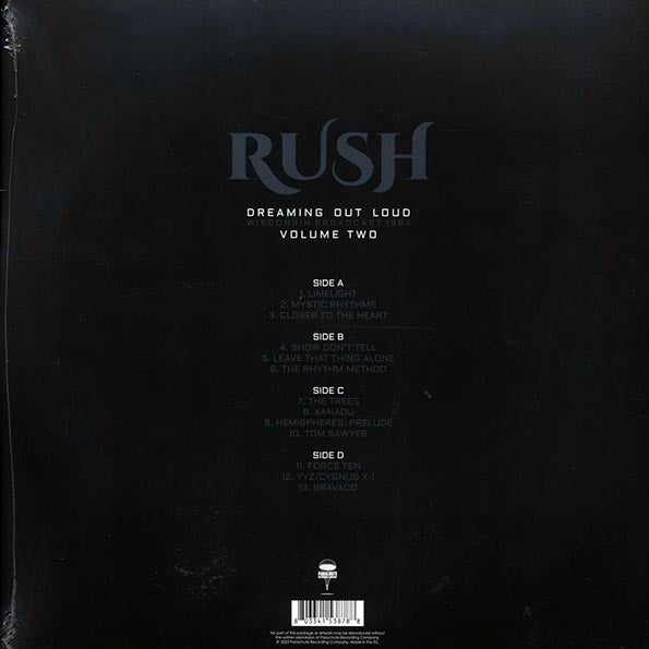 Rush - Dreaming Out Loud Volume 2: Wisconsin Broadcast 1994 (2xLP)