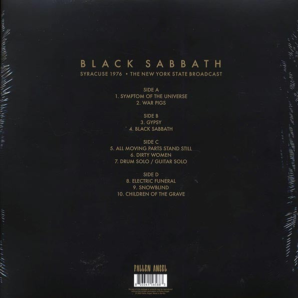 Black Sabbath - Syracuse 1976: The New York State Broadcast (LP) - PureSound Records
